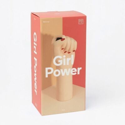 Girl Power Vase, klein weiß