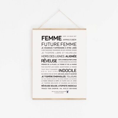 Affiche Femme, future femme de Parisianavores - A3