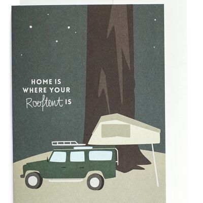 Greeting card - Rooftent Home
