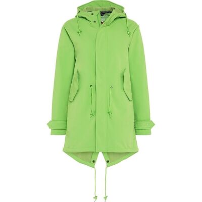 Cappotto corto in softshell - verde chiaro