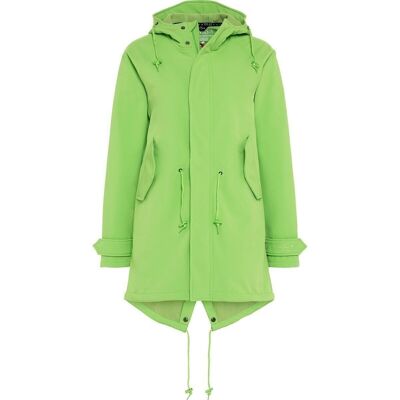 Cappotto corto in softshell da donna - verde chiaro