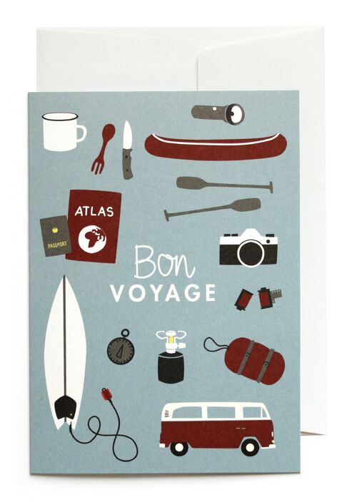 Grußkarte - Bon voyage