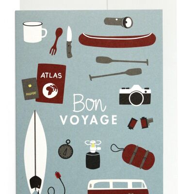 Grußkarte - Bon voyage
