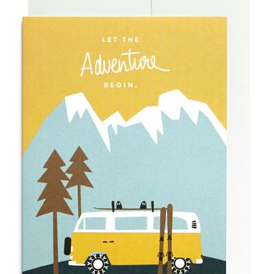 Greeting card - Let the adventure begin