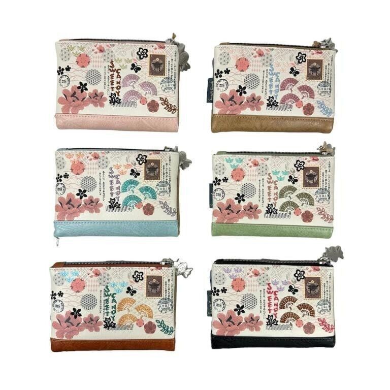 Portamonete da donna Sweet Candy con portacarte removibile. Luglio