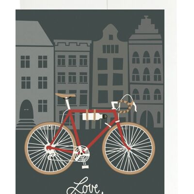 Greeting card - Love to ride