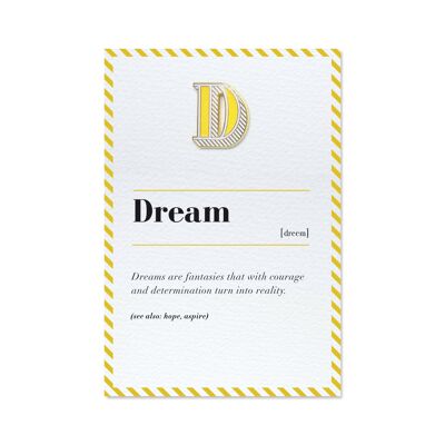 D/Dream Pin Badge and Card