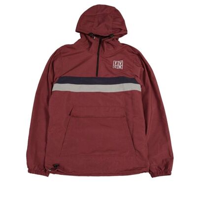 GIACCA PULLOVER A RIGHE BORDEAUX