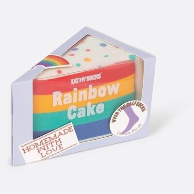 Calcetines, pastel de arcoíris
