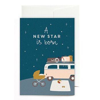 Carte de voeux - Une nouvelle étoile est née