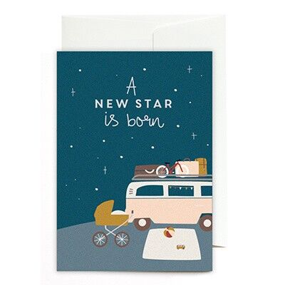 Greeting card - New star is born