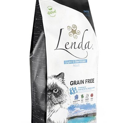 Nourriture sèche pour chats Lenda Adult Cat Light & Sterilized
Sans Céréales 2kg