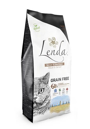 Nourriture sèche pour chat Lenda Adult Cat Senior & Stérilisé
Sans Céréales 2kg 1