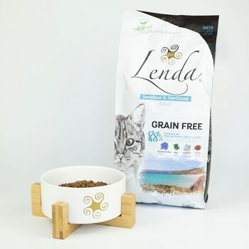 Nourriture sèche pour chats Lenda Adult Cat Sensitive & Sterilized
Sans Céréales 2kg 2