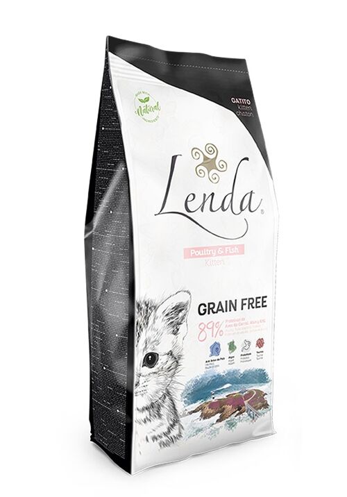 Dry Cat Food Lenda Kitten Poultry & Fish 
Grain Free 2 kg