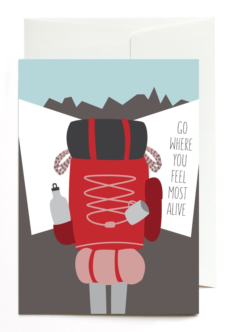 Biglietto di auguri - Vai dove ti senti più vivo
