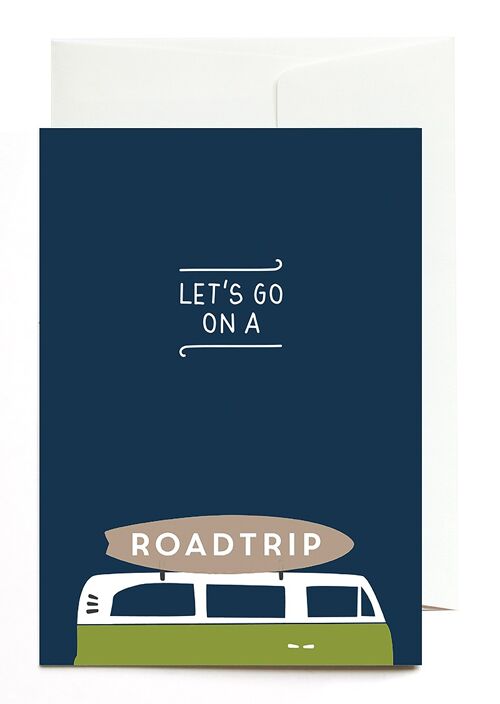 Grußkarte - Let´s go on a roadtrip