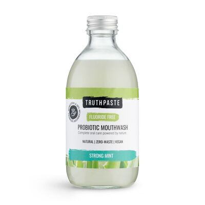 Bain de bouche probiotique à la menthe forte (sans fluor)