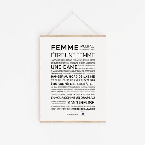 Affiche Femme, être une femme de Sophie Astrabie - A4