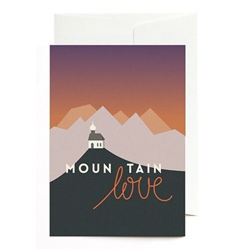 Grußkarte - Mountain Love