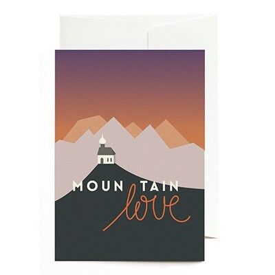 Carte de voeux - Amour de la Montagne