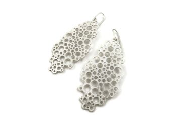 Grandes boucles d'oreilles pendantes en argent 5