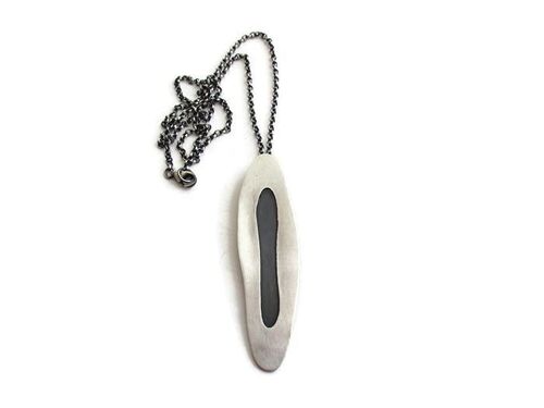 Long Silver Pendant