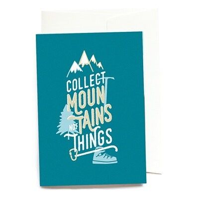Greeting card - Collect Mountains