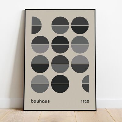 Bauhaus Poster, Geometric Print, Kitchen Print, Mid Century Modern Wall Art, Exhibition Poster, Minimalist Decor, Housewarming Gift