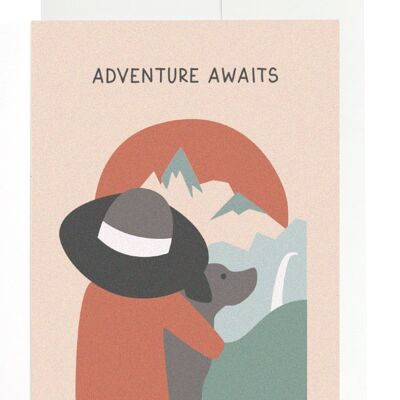 Greeting card - Adventure Awaits