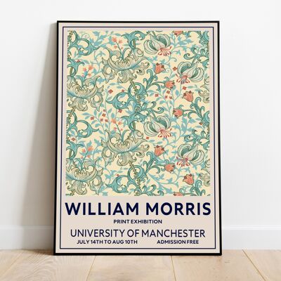 William Morris Print Mid Century Modern Wall Art, Impression de cuisine, Affiche vintage, Affiche d'exposition, Impression de Manchester, Cadeau de pendaison de crémaillère pour elle