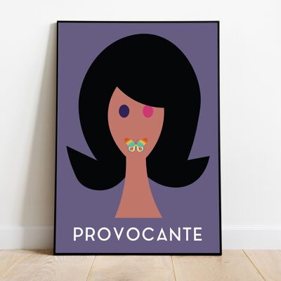 Provocative, Feminist Poster, Kitchen Print, Pop Art Print, Andy Warhol, Butterfly, Retro Print, Boho Decor, Minimalist Print, Gift For Her