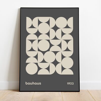 Bauhaus Poster, Mid Century Modern Wall Art, Exhibition Poster, Kitchen Print, Minimalist Decor, Housewarming Gift, Geometric Wall Art