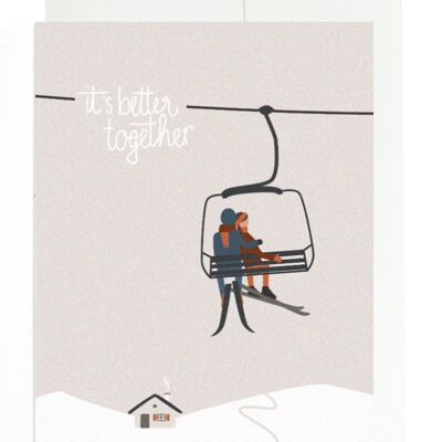 Greeting card - gondola love