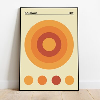 Bauhaus Poster, Mid Century Modern Wall Art, Kitchen Print, Pop Culture, Exhibition Poster, Geometric Wall Art, Minimalist Decor