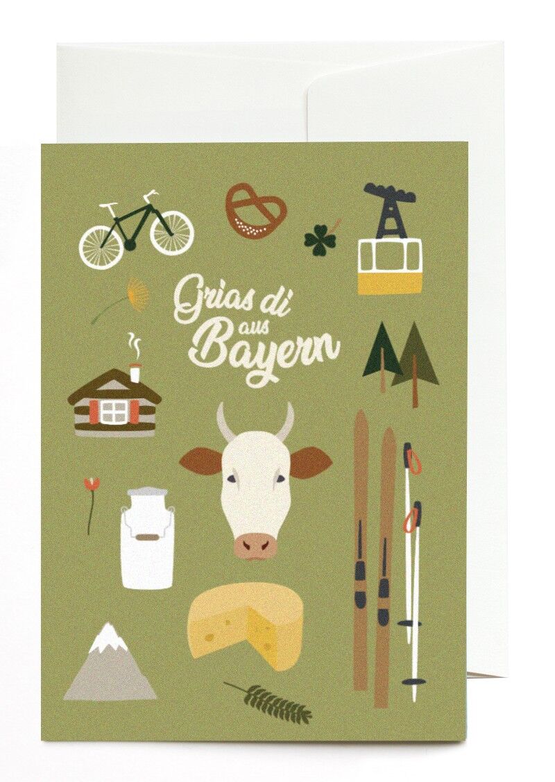Biglietto di auguri - Grias di Baviera