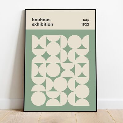 Mid Century Modern Wall Art, Bauhaus Poster, Kitchen Print, Exhibition Poster, Geometric Wall Art, Minimalist Print, 1960s Decor