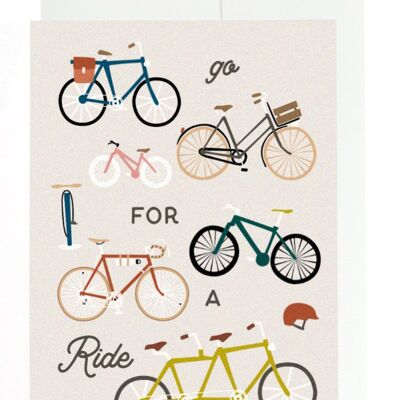 Greeting card - Go for a ride