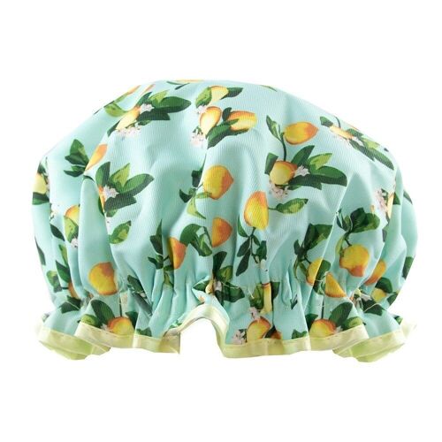 Shower Cap Lemon Print