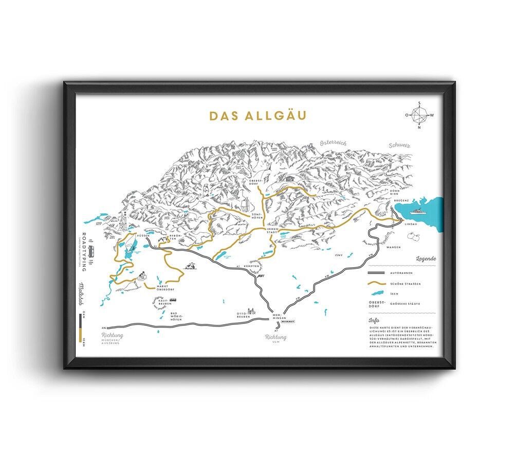 Imprimir - El mapa de Allgäu