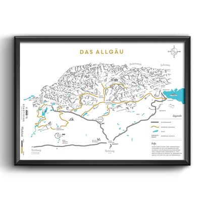 Print - The Allgäu map