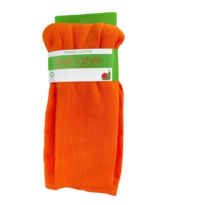 Orangefarbene Strumpfhose für Erwachsene in Blockfarbe