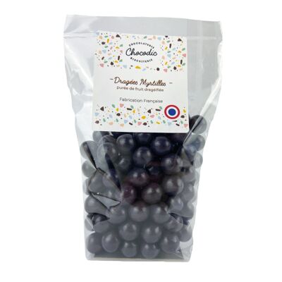 CHOCODIC - Confectionery candy dragees Blueberry bag 180g