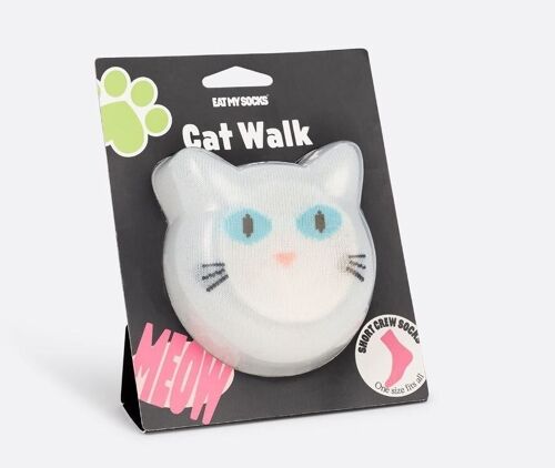 Socks, Cat Walk, White