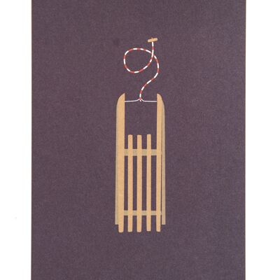 Postcard - sleigh