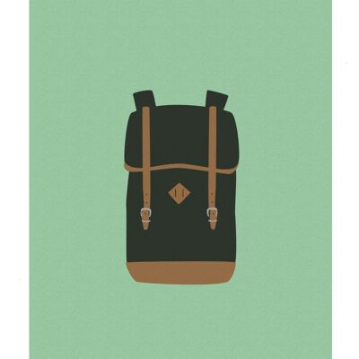 Postcard - backpack