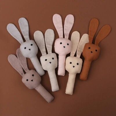 Annie & Charles® Organic Cotton Bunny Baby Rattle