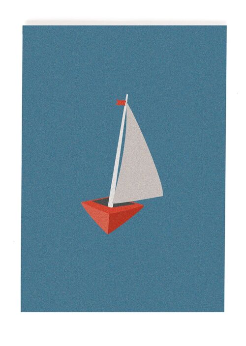 Postkarte - Segelboot