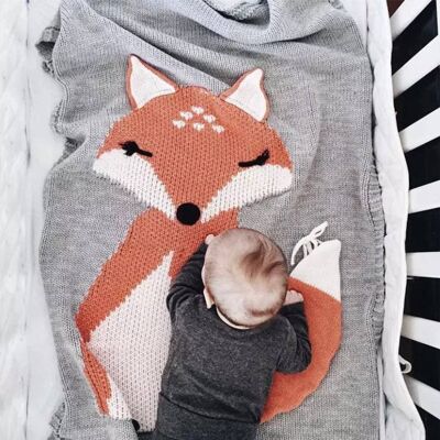 Annie & Charles® fox baby blanket