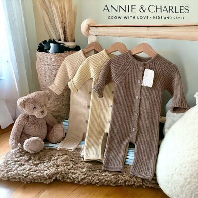 Annie & Charles® knit suit with hat